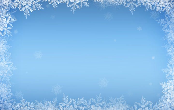 Tło z motywem świąt, rama z płatkami śniegu.