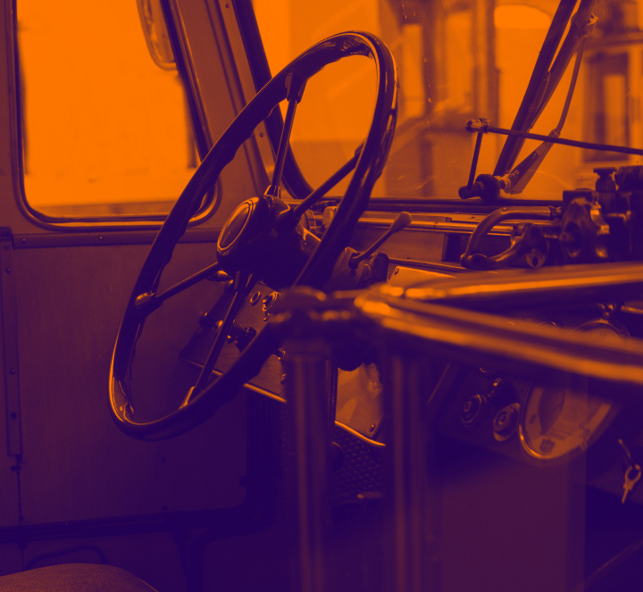 Kierownica w Starym Pojeździe