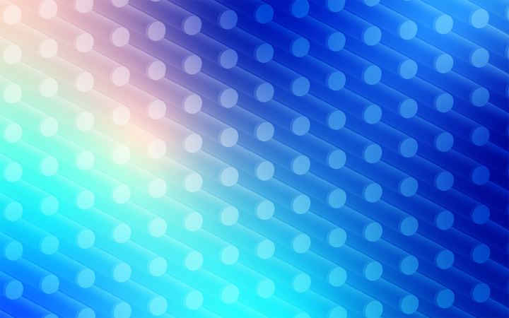 Trójwymiarowe Kształty, niebieskie tło