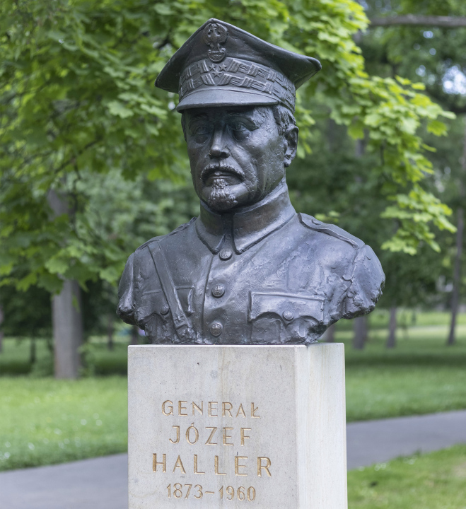 Generał Józef Haller, popiersie w Parku Jordana