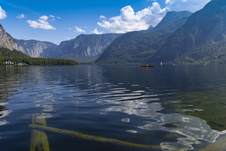 Jezioro Hallstatt w Austriii