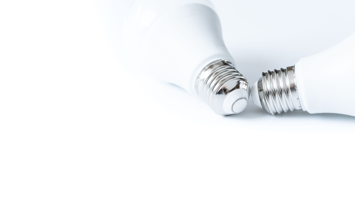 Białe Żarówki - zdjęcie stockowe