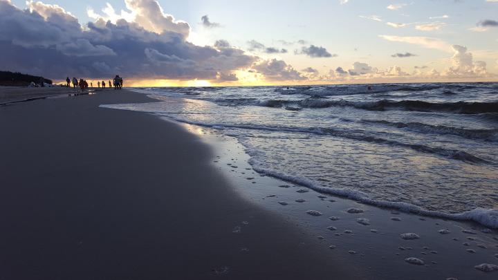 Gładki Piasek Na Plaży