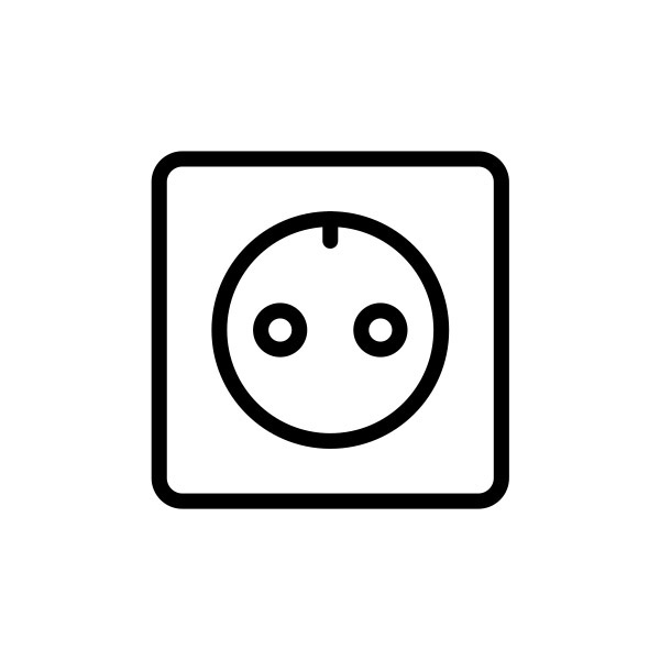 Gniazdko elektryczne, ikona